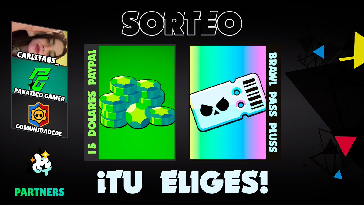ComunidadCDE's tweet photo. 🎁｜15 DOLARES, O, 1 BRAWL PASS PLUS, ¡TÚ ELIGES!

✅｜REQUISITOS:

1️⃣ 👤➕ Seguir a: 
👤・@PanaTicoGamer 
👤・@carlitabs_ 

2️⃣ Dar ♥️﹢🔁

🔘｜OPCIONAL:
👤➕・https://t.co/IkY4ZG9GrQ

📆｜RESULTADOS

🗓️・23 de febrero
⏰・3:00 PM 🇲🇽・10:00 PM 🇪🇸

#BrawlStars #brawltalk https://t.co/r574zPJKxb
