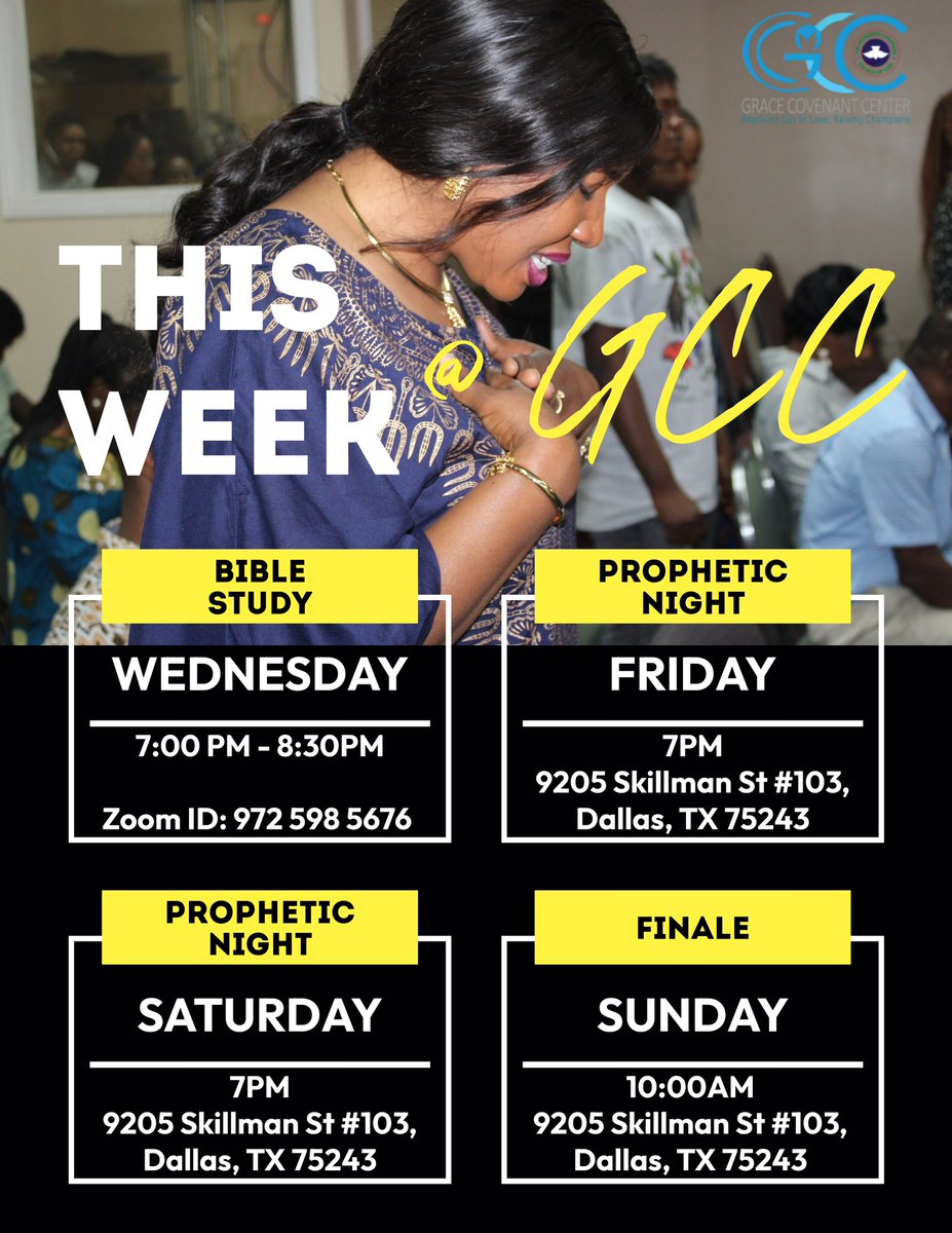 RCCGGCC's tweet photo. This week at GCC is gonna be an impactful weekend where testimony awaits. Starting tomorrow with bible study. You wouldn’t want to miss anything this week! https://t.co/SHEF2xkyld