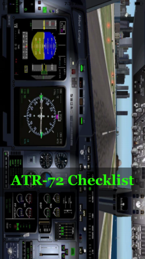 Preflight checklist. In ATR 72-500 Simulator Checklist, a preflight checklist is a list of tasks that should be performed by pilots and aircrew prior to takeoff.
itunes.apple.com/us/app/atr-72-…