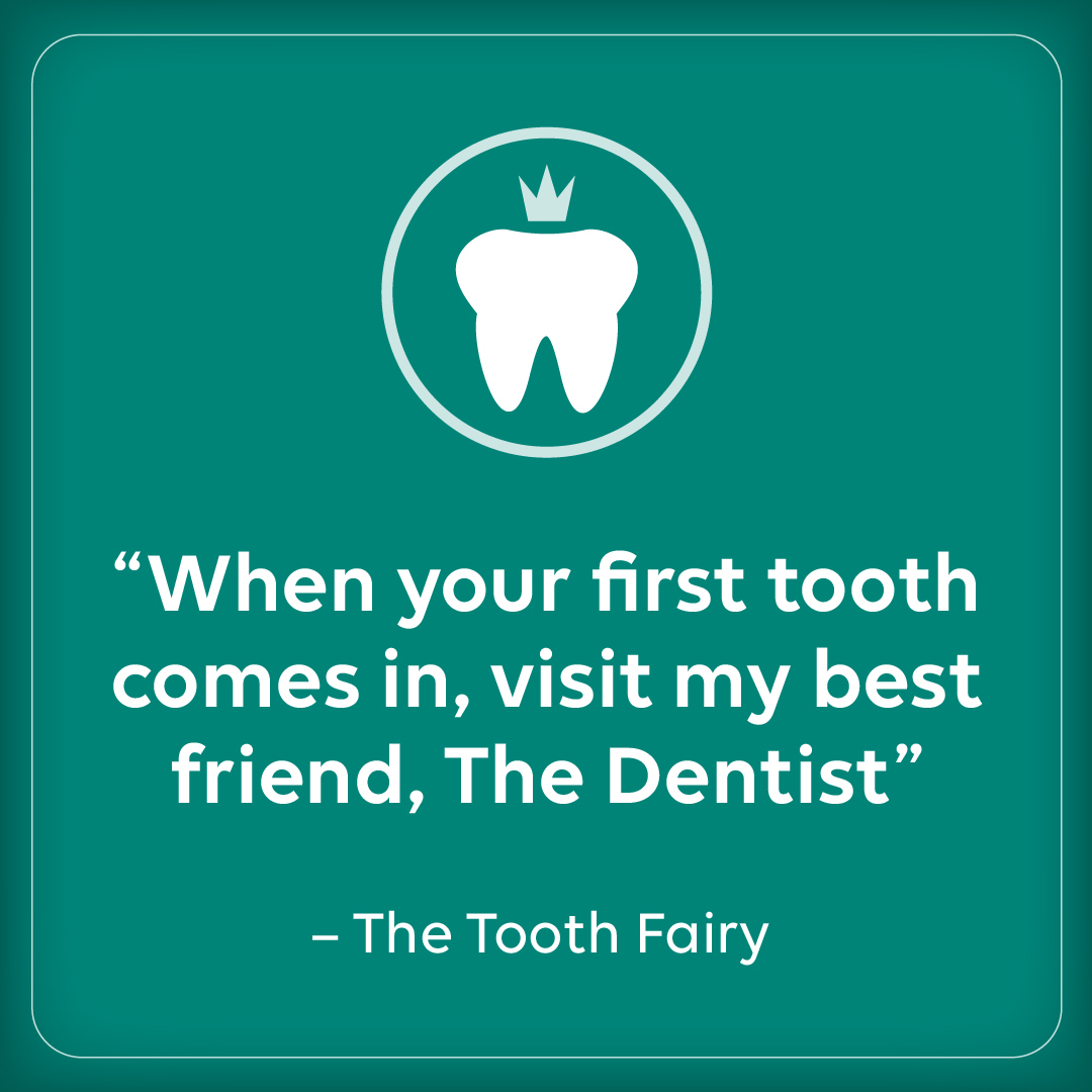 Your baby can see the dentist at age one or when their first tooth appears. It’s never too early for dental care.