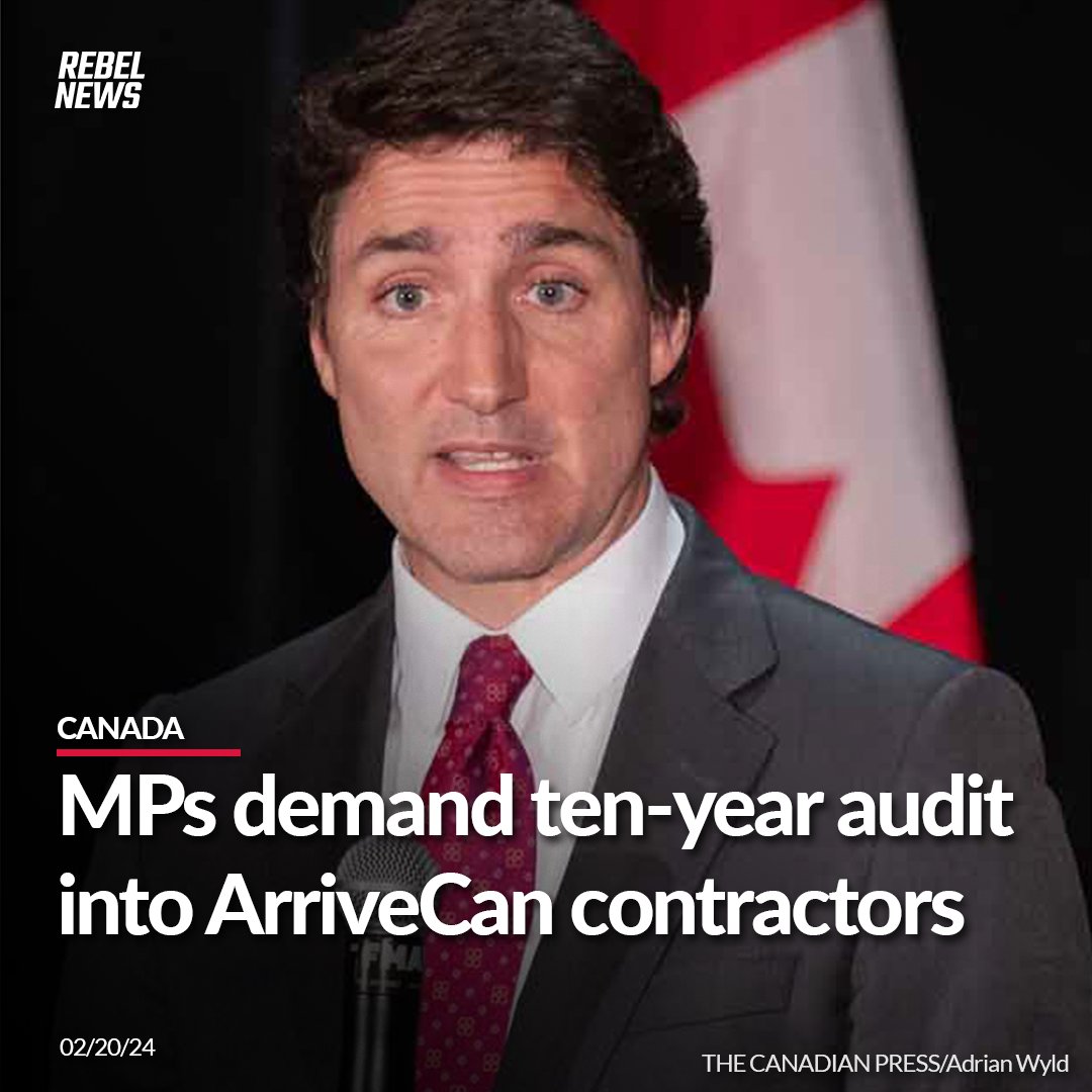 RebelNewsOnline's tweet photo. A Parliamentary committee has ordered a ten-year audit into all ArriveCan contractors to further investigate ‘irregularities’ with the faulty pandemic app.

MORE: https://t.co/6uozQ48b4x https://t.co/yFDBN2I2fD