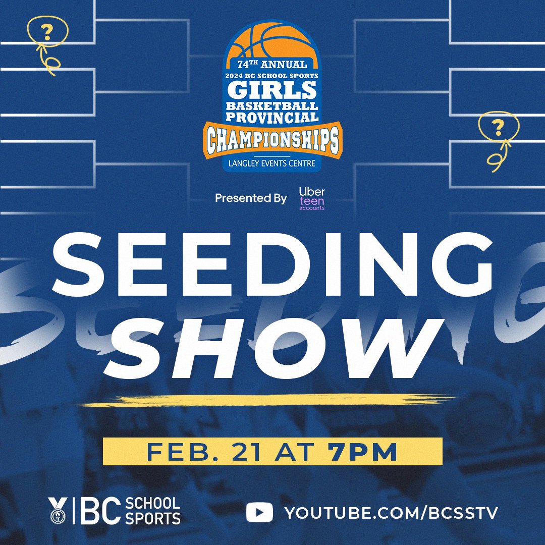 It’s that time of year 😮‍💨 Don’t miss the 2024 BCSS Girls Basketball Championship Seeding Show happening LIVE tomorrow at 7pm! Congratulations to the teams who’ve punched their tickets into the Big Dance. Tag us in your watch parties tomorrow!

#BCSSProvincials #RoadToLEC