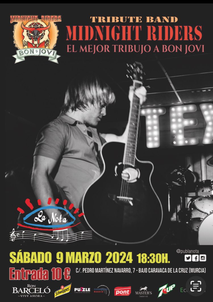 pub la nota (@publanota) on Twitter photo Próximo concierto en <a href="/publanota/">pub la nota</a> 
TRUBITO BON JOVI Próximo concierto en <a href="/publanota/">pub la nota</a> 
TRUBITO BON JOVI