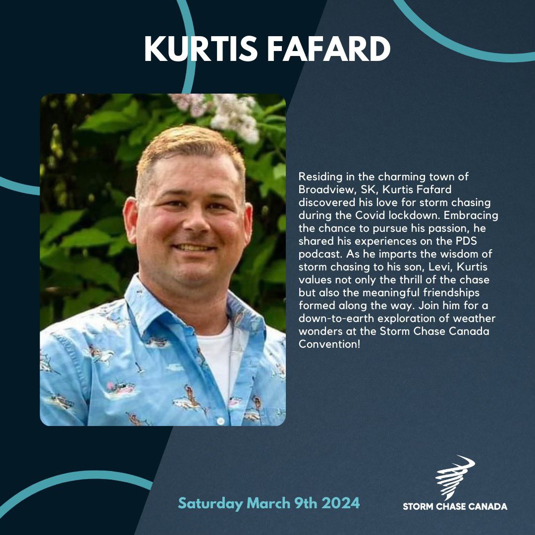 StormChaseCA's tweet photo. Master of Ceremonies! @706photos, with four years of storm chasing and an enduring fascination for the beauty of storms, Kurtis brings a dynamic energy to guide you through this thrilling event. https://t.co/cqMCG0tJ7f