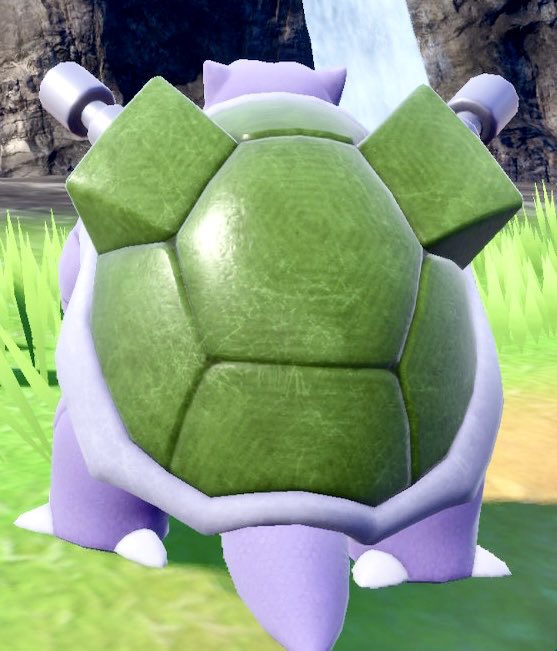 patterning on blastoise’s shell in sv goes crazy 🐢✨