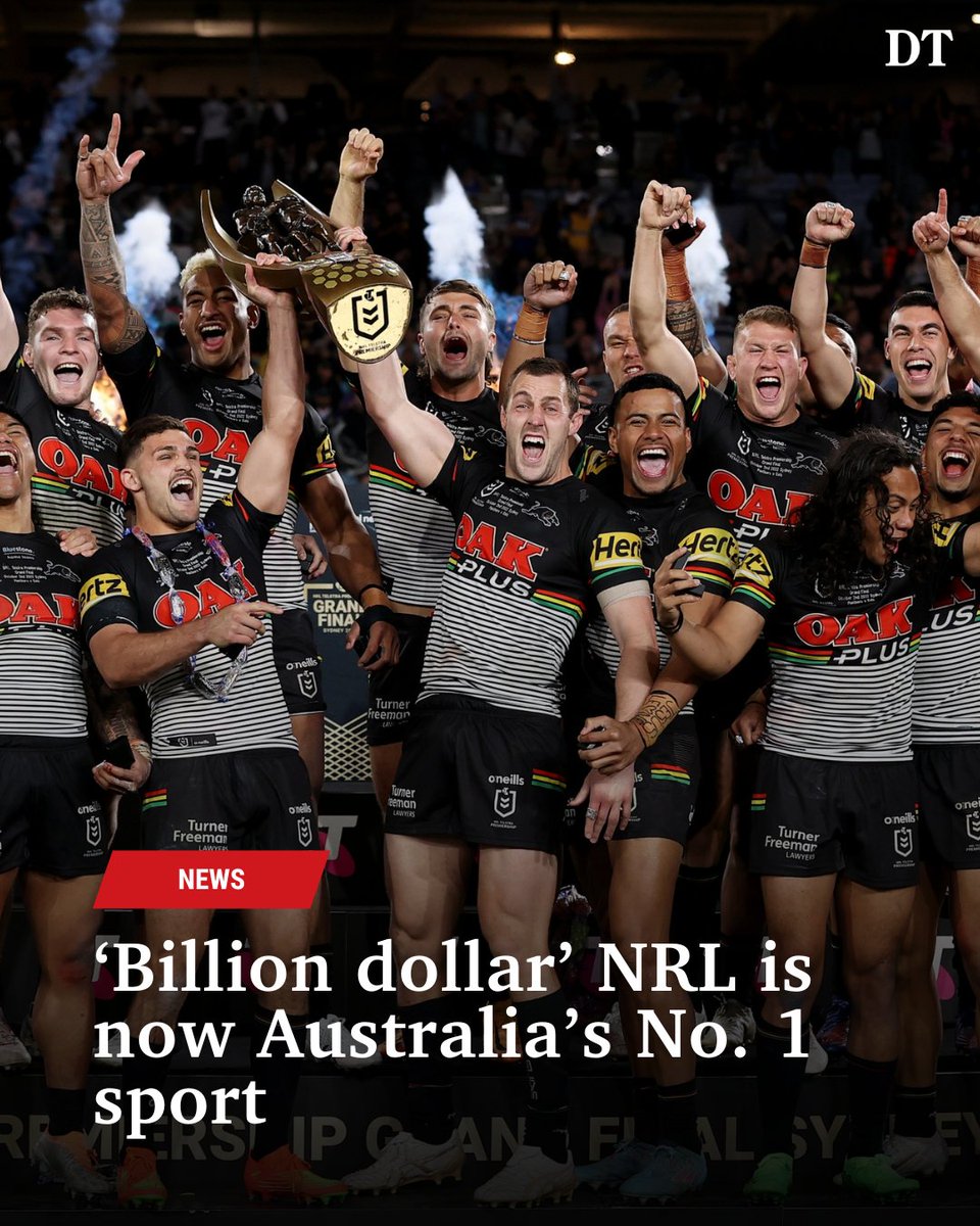 The NRL has officially dethroned AFL as the biggest game in Australia 💪🥳DETAILS: bit.ly/48or16j