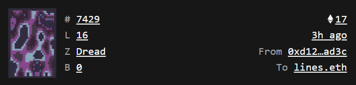 Lots of exciting parcels flying across the network today

A collection-defining skull Dread Biome 0 now owned by lines.eth (@9neonlines), congratulations

terraformexplorer.xyz/tokens/7429