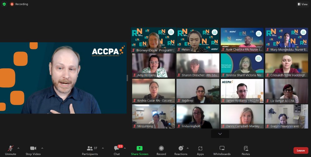 ageing_au's tweet photo. Congratulations to the 63 RNs and ENs who have completed our ACCPA Nursing Transition to Practice Program. 

Our virtual recognition ceremony celebrated their outstanding achievement. 

Read more about the ceremony and program here > https://t.co/lH77MTiZGx

#agedcare #Careers https://t.co/hsfCh4wzTo