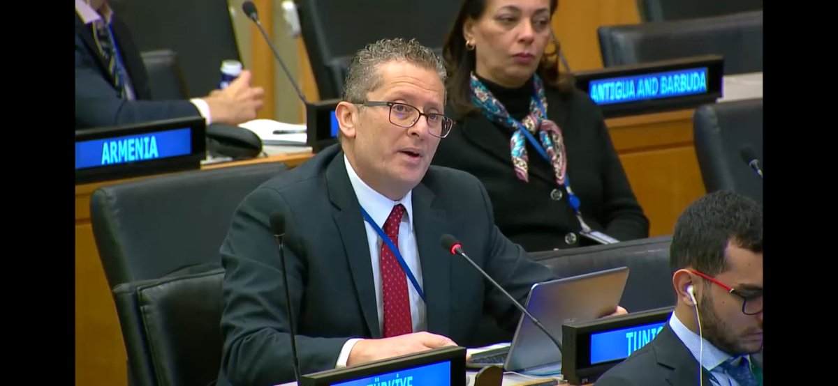 adelbenlagha's tweet photo. On behalf of Arab Group @ the Sp Cttee on the Charter,We remain committed to a world where the Charter is upheld indeed not just by words, by all and everywhere without distinction. UN credibility is undermined by the continued violation by Israel of core principles of #UNCharter https://t.co/ODLgTam1Ya