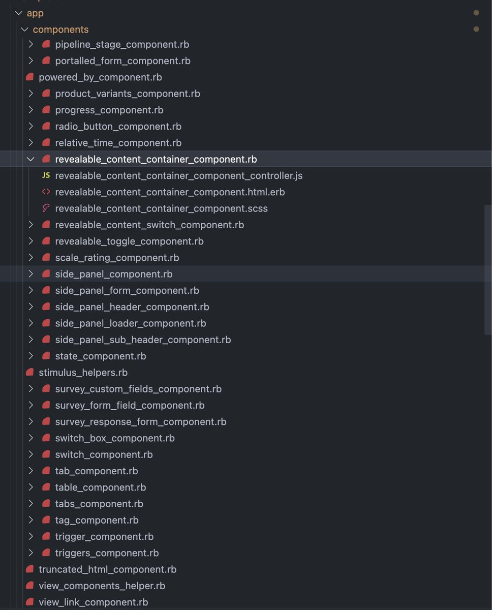 owaiswiz's tweet photo. If you use VSCode and have a lot of View Components, configuring explorer.fileNesting might clean up your `app/components` in the explorer a lot.

#rails #viewcomponents #vscode https://t.co/BS0JXABua4