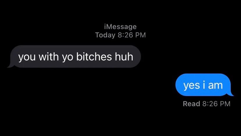 kvzxxm's tweet photo. [A thread of toxic texts]

Last one gon shock you 😭💀 https://t.co/LbnLXvh91l