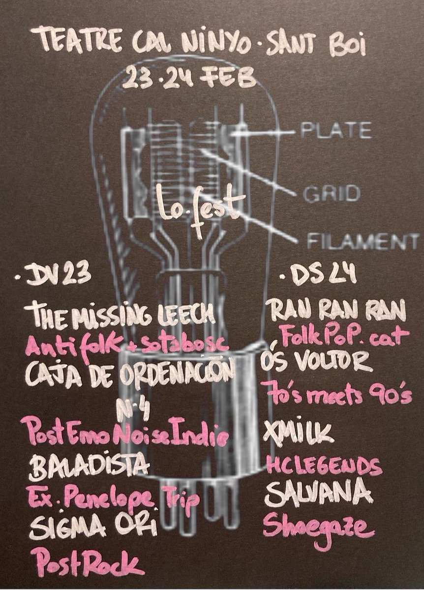 Ep! Aquest dissabte a les 22h som al <a href="/lofest/">呇吉</a> a <a href="/Calninyo/">Cal Ninyo</a> de Sant Boi de Llobregat!

💥A les 20h tocaran <a href="/RanRanBand/">Ran Ran Ran</a> , després @Salvana, nosaltres i per acabar <a href="/xmilk/">lopez</a>💥
Sapigueu que divendres hi ha 4 grups més. A més més hi haurà paradetes de segells… persones que fan coses…