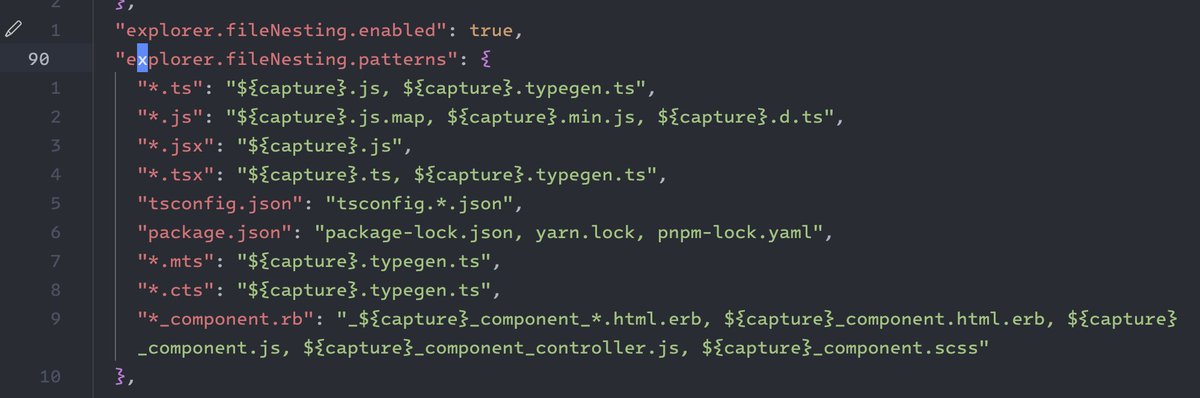 owaiswiz's tweet photo. If you use VSCode and have a lot of View Components, configuring explorer.fileNesting might clean up your `app/components` in the explorer a lot.

#rails #viewcomponents #vscode https://t.co/BS0JXABua4