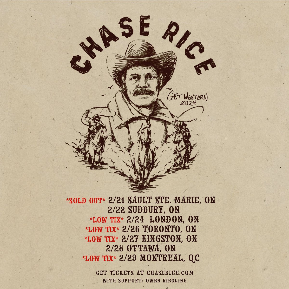 ChaseRiceMusic's tweet photo. The first half of the Canadian tour has been great. Looking forward to the second half kicking off tomorrow in Sault Ste. Marie. What show am I gonna see you at?🤘🏼 https://t.co/Bdw4qRo41T