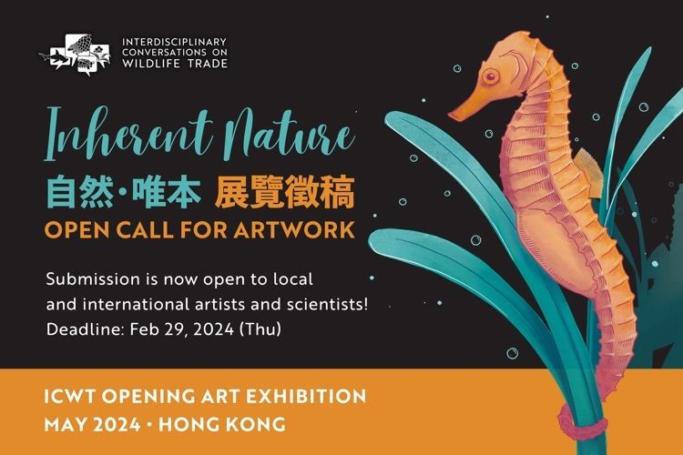 CityUJCCVet's tweet photo. Invitation to CityU students and staff to submit their artwork for participation in the art exhibition "Inherent Nature," which is a part of the "Interdisciplinary Conversations on Wildlife Trade" conference.

More details: https://t.co/39MEAYFTej

Deadline: Feb 29, 2024 (Thu) https://t.co/4CPwS7CIXG