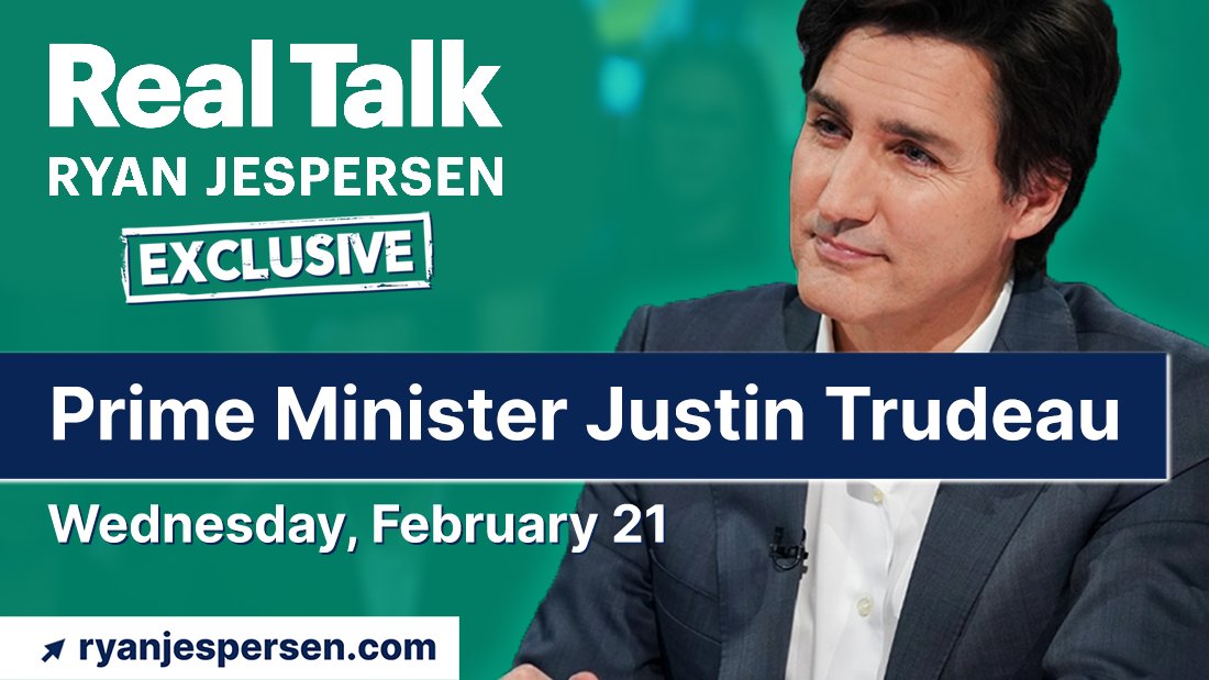 Real Talk Ryan Jespersen (@realtalkrj) on Twitter photo Prime Minister <a href="/JustinTrudeau/">Justin Trudeau</a> joins <a href="/ryanjespersen/">Ryan Jespersen</a> on #RealTalkRJ Wednesday at 9am MT.
Catch the interview live on <a href="/YouTube/">YouTube</a> and <a href="/mixlr/">Mixlr</a> or later on demand wherever you get your podcasts.
ryanjespersen.com #cdnpoli #abpoli Prime Minister <a href="/JustinTrudeau/">Justin Trudeau</a> joins <a href="/ryanjespersen/">Ryan Jespersen</a> on #RealTalkRJ Wednesday at 9am MT.
Catch the interview live on <a href="/YouTube/">YouTube</a> and <a href="/mixlr/">Mixlr</a> or later on demand wherever you get your podcasts.
ryanjespersen.com #cdnpoli #abpoli