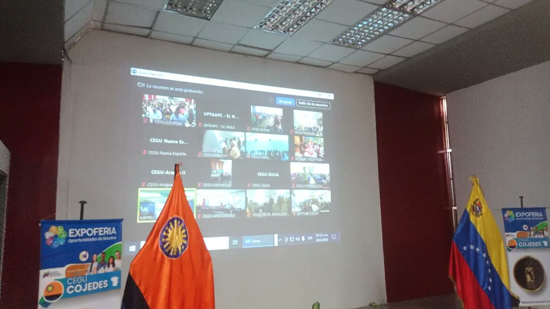 UTGUCojedesUNEM's tweet photo. #AlDía•|| EL #CEGU de Cojedes participó en video conferencia cn la Ministra de @mppeduniv @sandraoblitasr con la finalidad de discutir las 7T establecidas por nuestro presidente @NicolasMaduro La UNEM-Cojedes dijo presente
#UnidosSeConsolidaLaPatria
@SomosUnem
@_LaAvanzadora https://t.co/yN9f0kMjLA