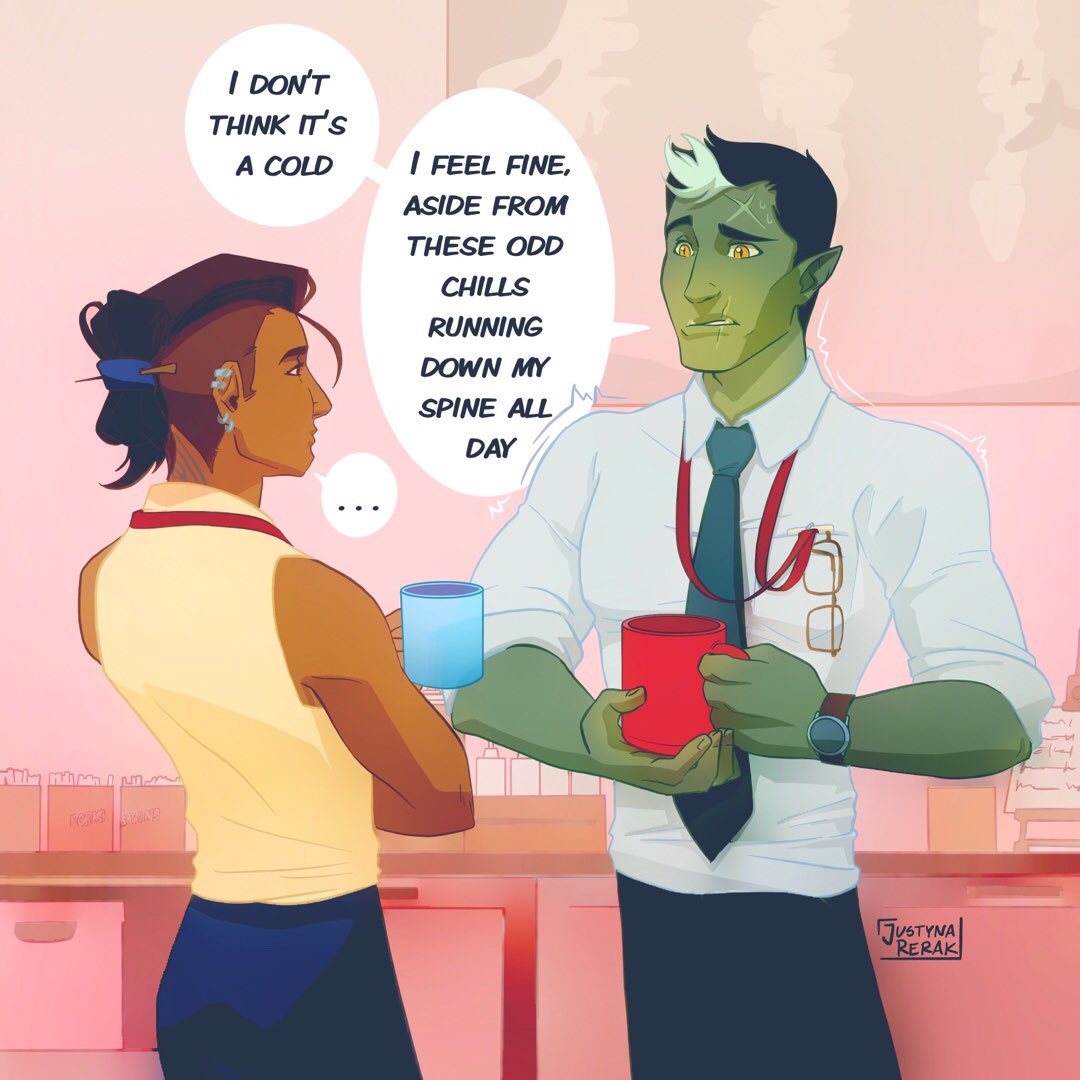 Justyna_Rerak's tweet photo. HR is going to have a very long chat with graphic designer Jester later on…
#CriticalRole #CriticalRoleArt https://t.co/kAHemmcW4S