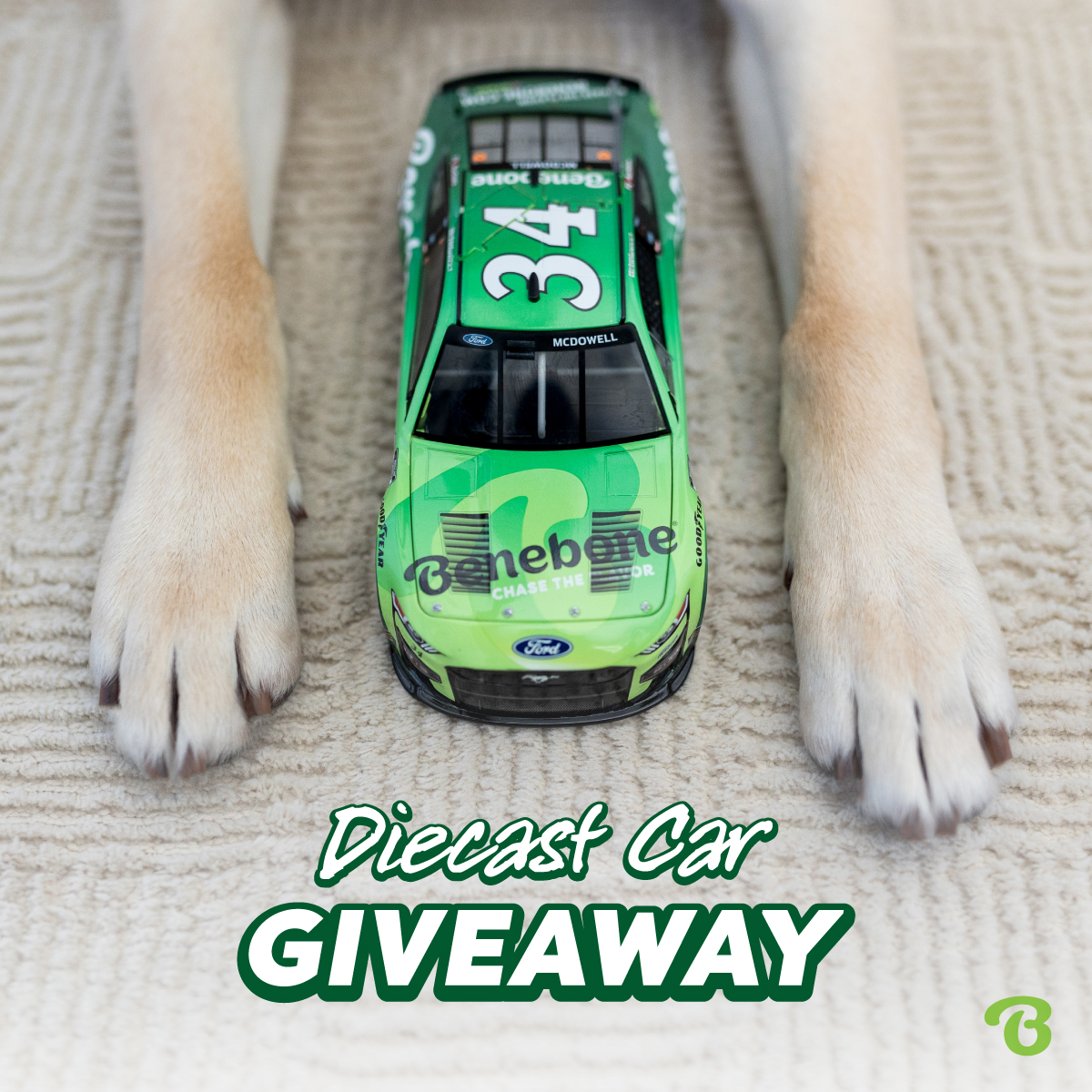 Five days to race day — let’s celebrate by giving away Benebone diecast cars signed by @mc_driver to five lucky fans!🏁

To enter, follow <a href="/mybenebone/">Benebone</a> &amp; @team_frm and repost to spread the word!

U.S. only. Not affiliated with X. Ends 2/25 at 11:59 p.m. EST. Winner contacted by DM.