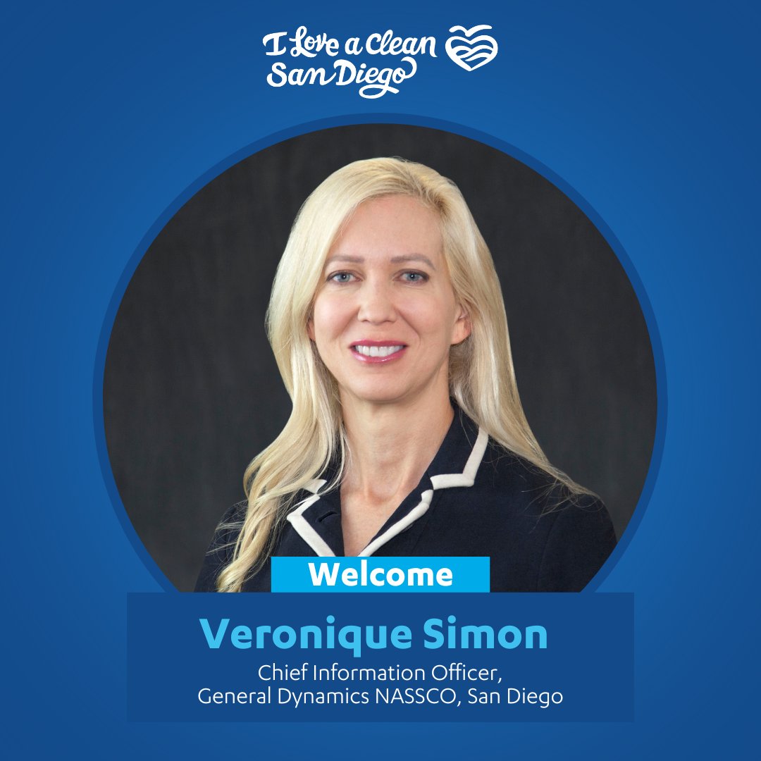 We are proud to announce the appointment of our new Board Member, Veronique Simon! She currently serves as Chief Information Officer at General Dynamics NASSCO in San Diego.  

Veronique says she wants to bring forward her positive energy and can-do attitude to the organization.