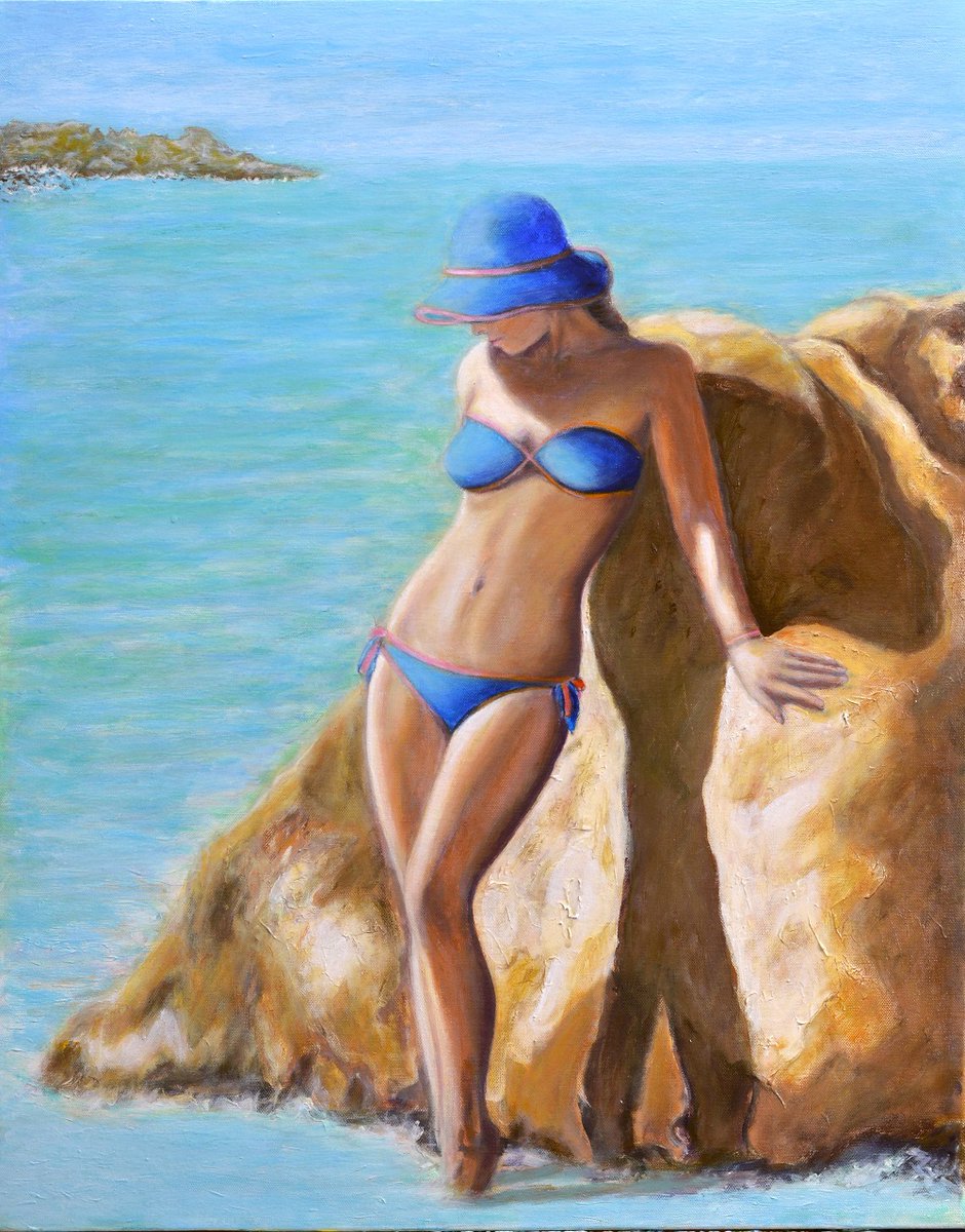 IndigoartAu's tweet photo. On the Rock - original painting #painting #originalpainting #childhood #figurativeart #artlifeworks #contemporaryart #contemporarypainting #figurativepainting #contemporaryartist #artrealism #allartmagazine #oilpaintings #realistart #contemporaryrealism #dailyart https://t.co/4BnGyYghst