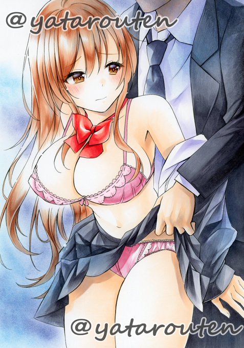 おはようございます☀️

めっちゃ雪降ってる😇
#手描きイラスト
#アナログイラスト
#コピックイラスト
#オリジナルイラスト 
#過去絵 