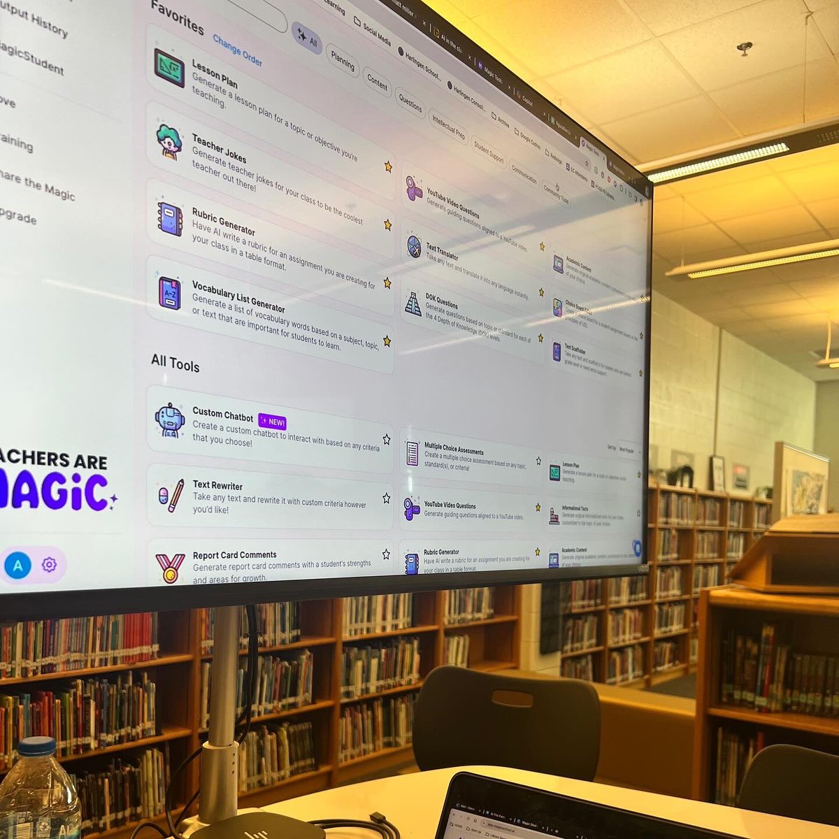 Quality time with our school district librarians makes my heart sing 🎶💜 We had great conversations surrounding digital learning and Intro to AI! You know MagicSchool.ai made a cameo! Our librarians are magic🪄✨ #hcisdlibraries #futurereadylibs #AI #schoollibrary