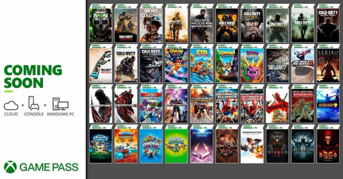 KeemaMr's tweet image. It's Official, Phil Spencer has confirmed that all Activision Blizzard games will be available day one  on Xbox Game Pass. day one.  They are working on  bringing older versions   of the Call Of Duty Series to the service.