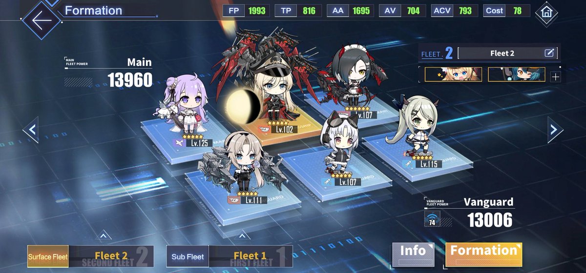 thebertoguy's tweet photo. Not sure who's gonna see this, but what would ya'll recommend I change in these fleets? I'm kinda curious what other people run as well. #AzurLane #AzurLaneGame https://t.co/ud2qpspULt