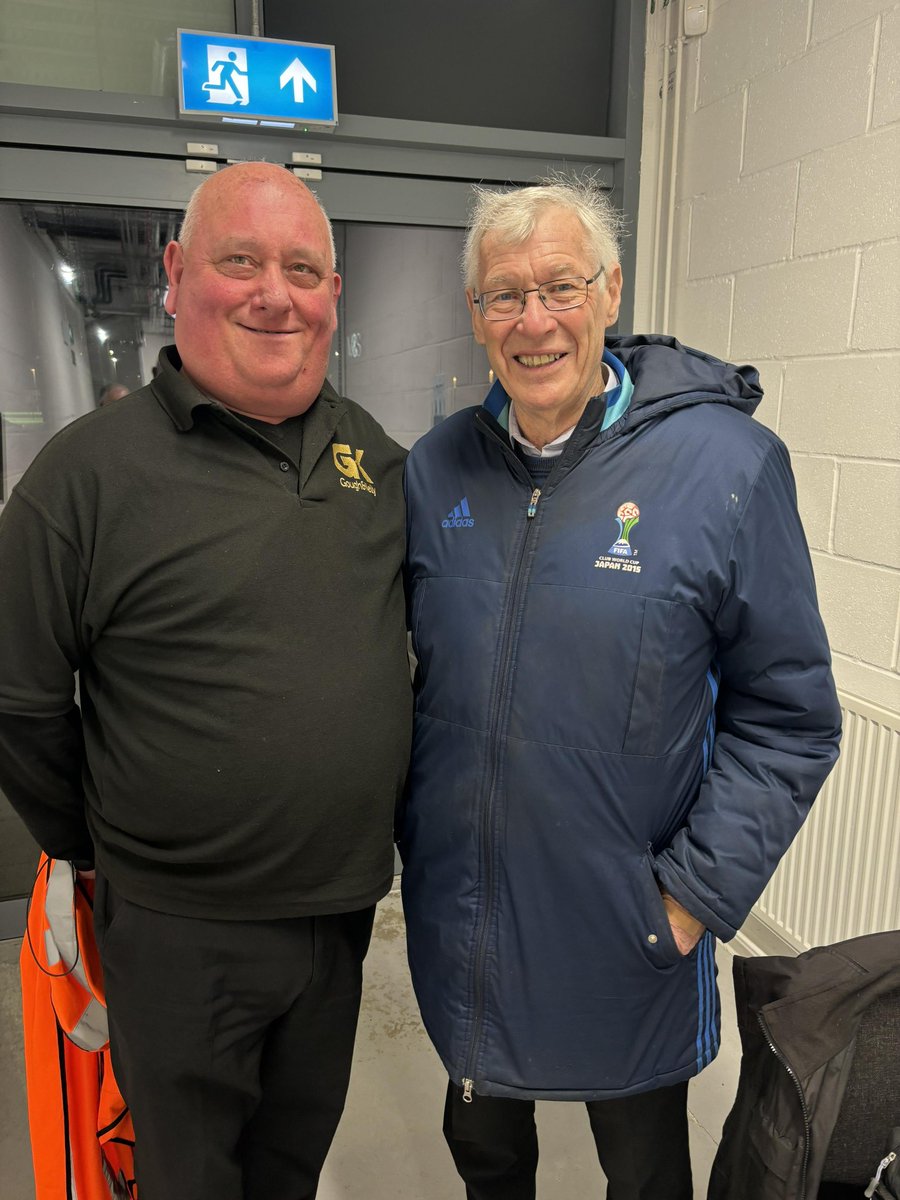 Great to meet the Legend John Helm Who dropped in at York City For the game between York City v Oldham 1-1 A true Gentleman