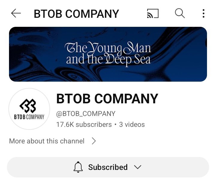 fluffyballYT's tweet photo. Day One Dream has changed their channel name into BTOB COMPANY.

https://t.co/QaYu7LwzLr https://t.co/Bzh08aVz8F