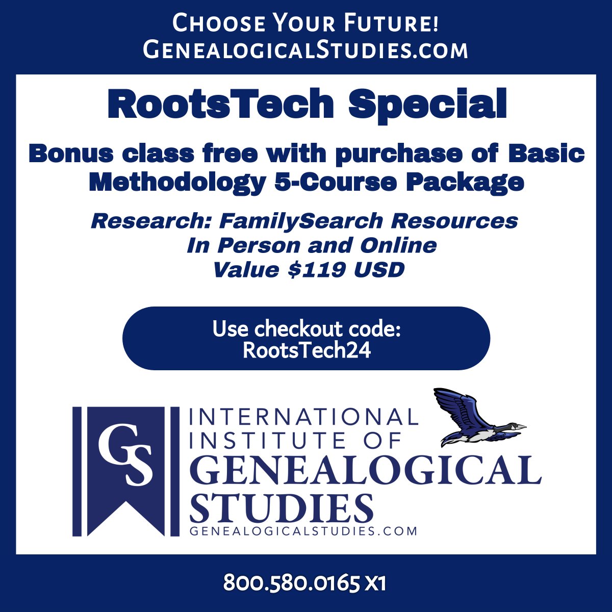 GeneaStudies's tweet photo. Exclusive RootsTech Special!
Purchase your Basic Methodology 5-Course Package
Receive Bonus Course!
Offer Valid to 15 March 2024
Click Here: https://t.co/5zJXiCVrSq
Research With Confidence!
Study at Your Own Pace!
#RootsTech #FreeCourse #SpecialOffer https://t.co/Yj0pGL9YqW