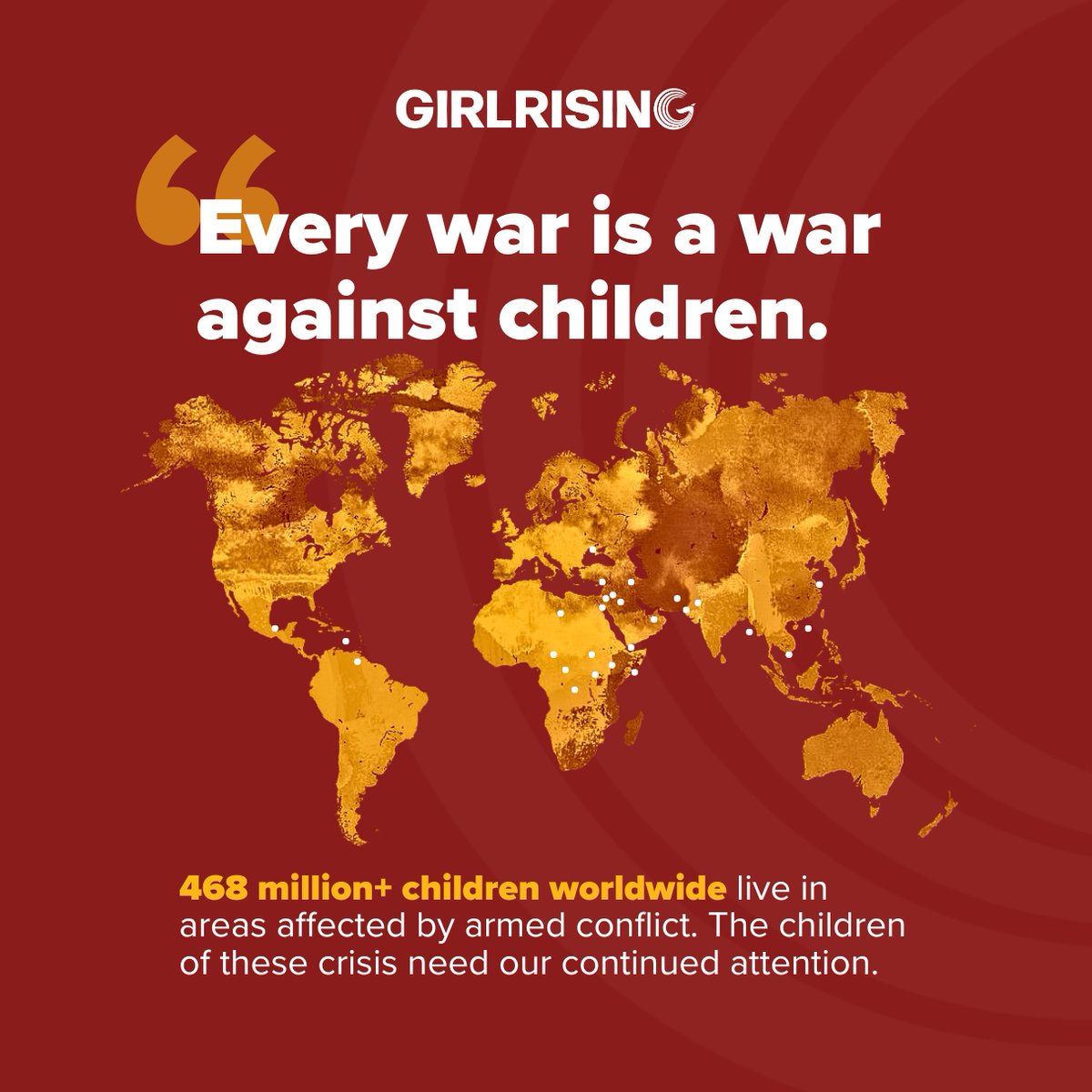 On #WorldSocialJusticeDay, we stand in solidarity with the estimated 498 million #children living in regions plagued with violent #conflict. We join in demanding their protection, inclusion of the perspectives & stories in processes working toward peace. bit.ly/4bY0wYL