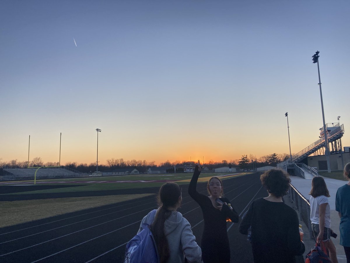 Conditioning under a warm sunset!!