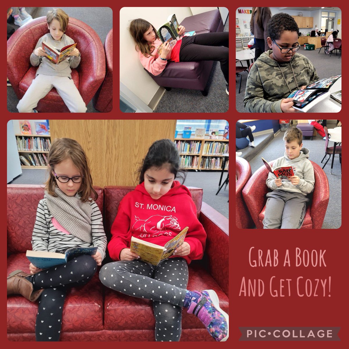 Cozying-up with a good book! 📖♥️ @StMonicaOCSB #MONmoments @SusanGreenman8