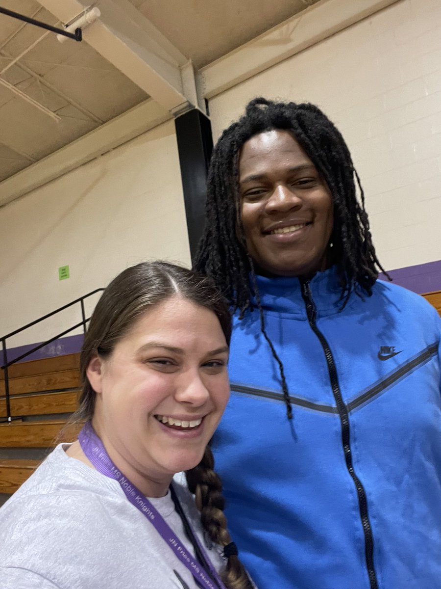 So proud of <a href="/DNasWhite05/">D’Nas “Debo” White</a> ! Thanks for coming to visit and support the Knights tonight!