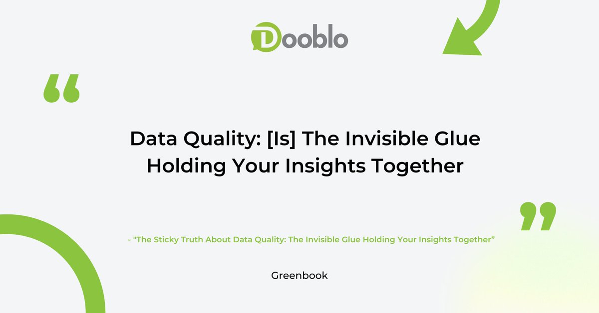 'To truly achieve good data quality, we need to develop tools that can help us identify a lack of participant-level cohesion.' (Greenbook) Source: greenbook.org/insights/resea… #dataquality #marketresearch #qualitycontrol #marketresearchfirm