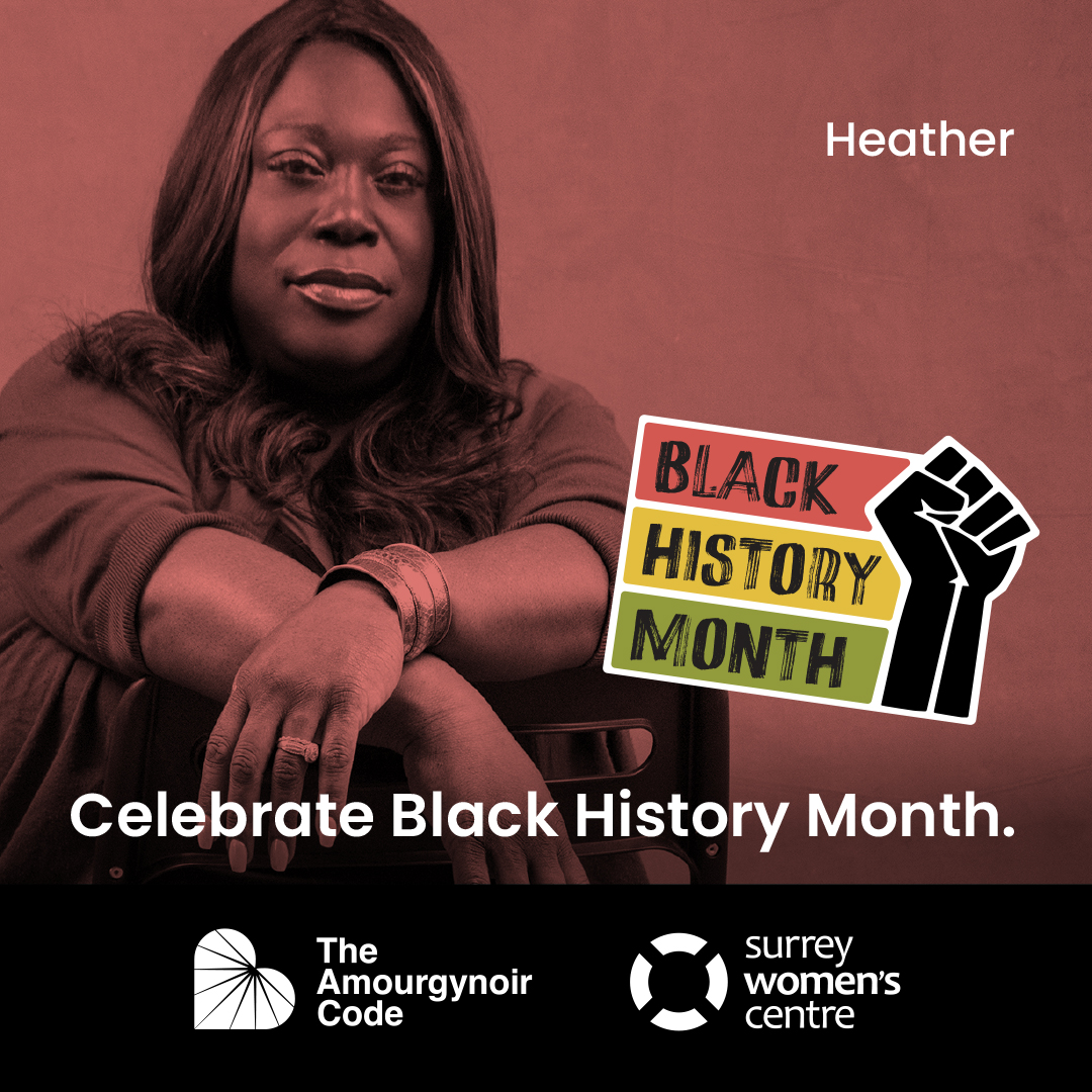 Join us in celebrating #BlackHistoryMonth by centring the voices of Black women advocating  for change in Surrey. Learn more about our fight for justice at facesofcourage.ca. Together, we rise.

<a href="/WomenatcentrE/">WomenatthecentrE</a> <a href="/WAGE_FEGC/">Women and Gender Equality Canada</a> <a href="/amourgynoircode/">The Amourgynoir Code</a>