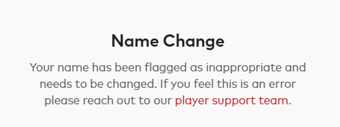 RIOT WHAT THE HECK :(  I've had my name for so long now, not sure why it was flagged to be changed? 😭😭😭<a href="/tag/wow_partner"class="tags"><span>#wow_partner</span></a>