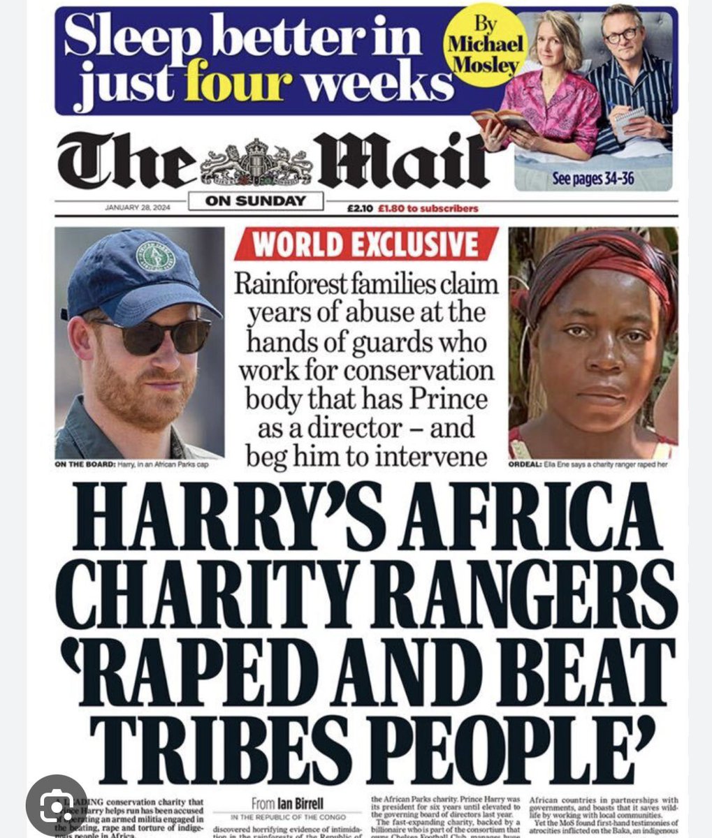 Happy #Harry enjoying his freedom 🤣 And please don’t forget #AfricanParks share the article with all your posts. He can’t whitewash this. #MeghanandHarrygriftVeterans #HarryandMeghanRuinedInvictus #PrinceHarryIsACoward #HarryIsACoward #MeghanandHarryAreAJoke