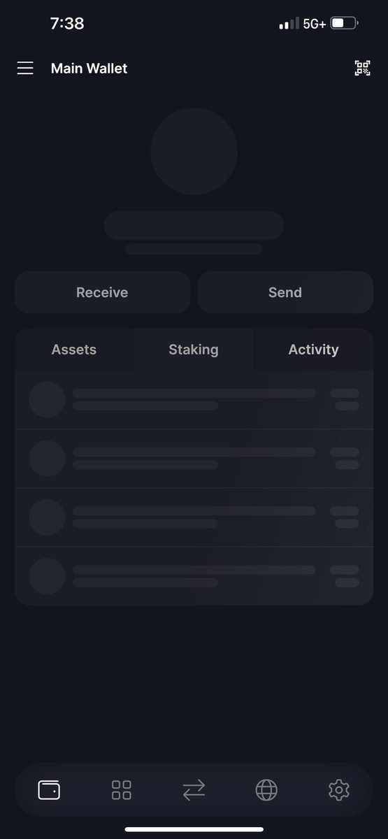 defidilf's tweet photo. Anyone else’s @solflare_wallet do this/know how to fix? Already uninstalled and recovered and it keeps getting stuck like this https://t.co/aznY1yBeTL
