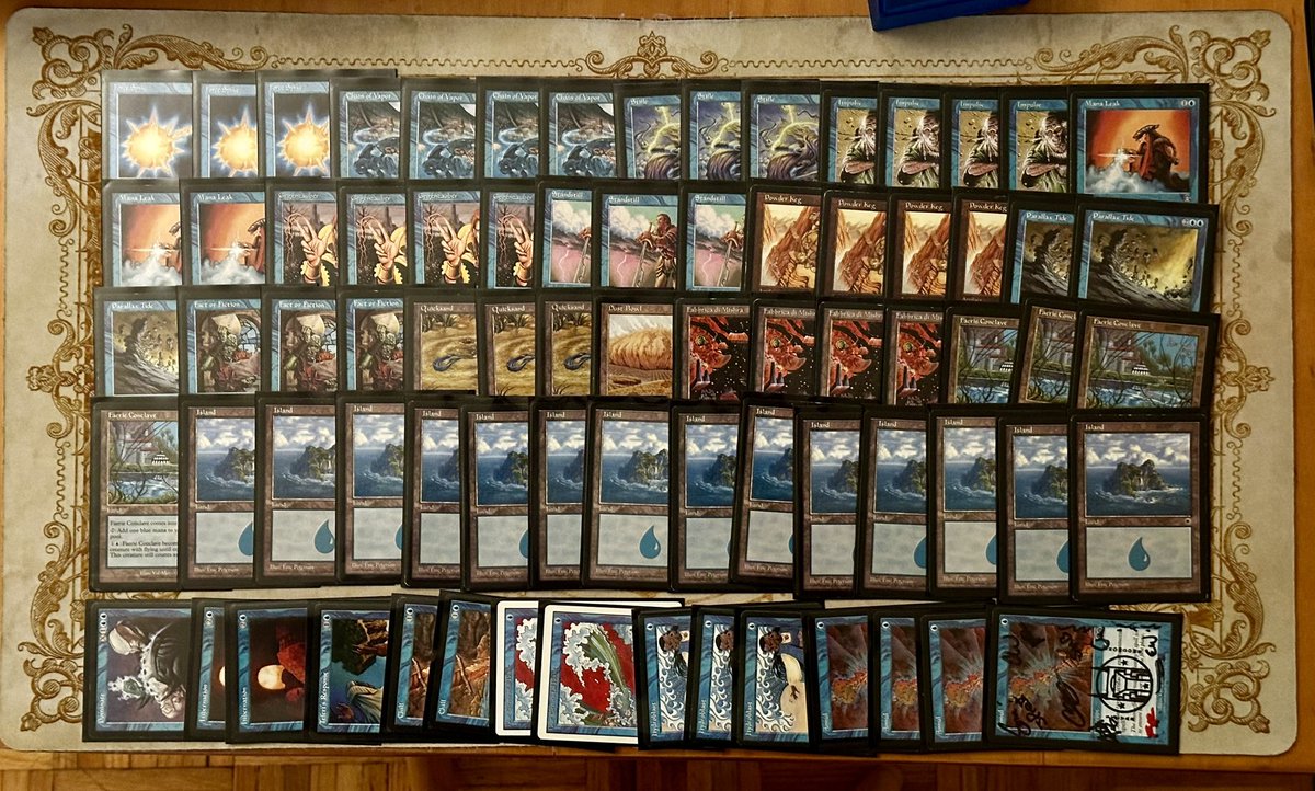 swbmtg's tweet photo. Fun deck from last week’s Manhattan Premodern meetup! 3-1 beating Stax, 12/12, Turbo Lands Stax, and losing to Doomsday Hermit https://t.co/n1JFFkYLa8