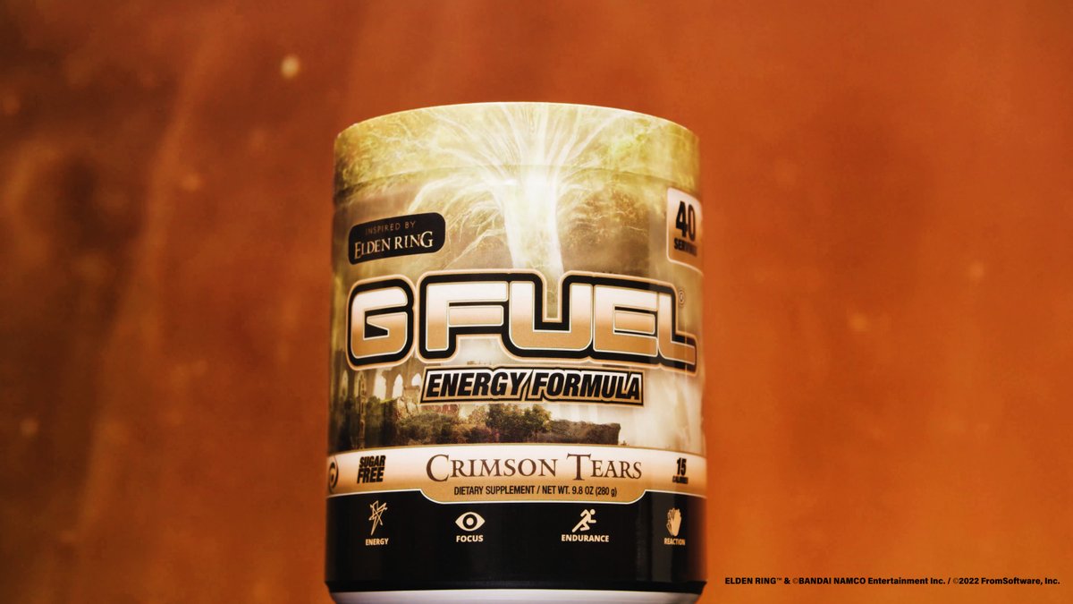 GFuelEnergy's tweet image. 🖤 𝗥𝗧 + 𝗙𝗢𝗟𝗟𝗢𝗪 to win an #ELDENRING x #GFUEL "𝗖𝗥𝗜𝗠𝗦𝗢𝗡 𝗧𝗘𝗔𝗥𝗦" Energy Tub!

✨ 2 winners picked tomorrow in honor of the "Shadow of The Erdtree" gameplay reveal trailer!

🛒 𝗦𝗛𝗢𝗣: GFUEL.com/collections/tu…