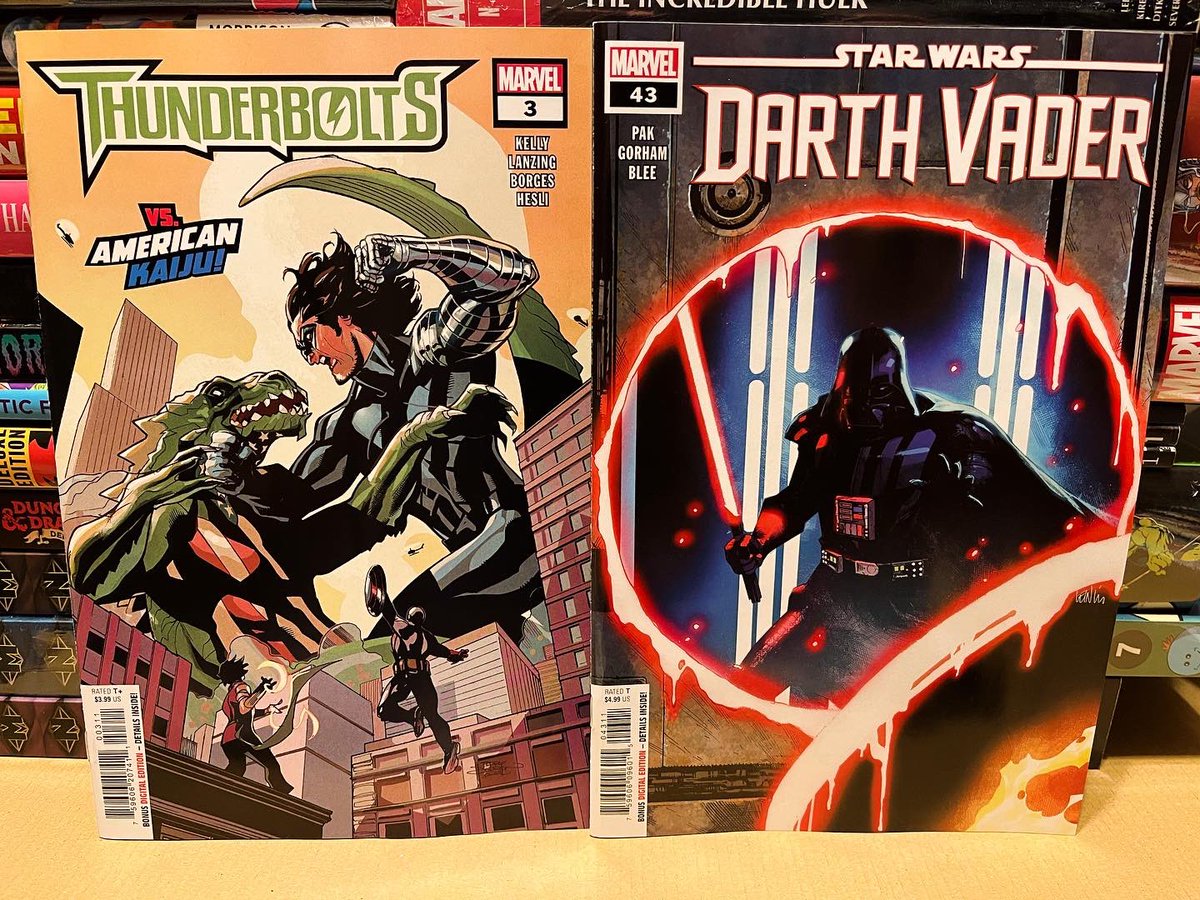 nerds_of_fun's tweet photo. #thunderbolts #starwarscomics #darthvader #darkhorsecomics #bluebook #onipresscomics #rickandmorty #thedeviant #bloodcommandment #petrolhead #bluebeetle #newcomicbookday #newcomics #comics #comicbooks https://t.co/Yhcg1h3zHd