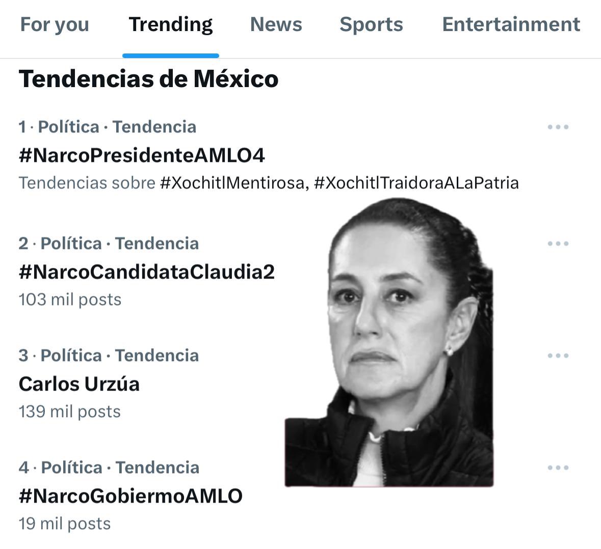 No le digan #NarcoCandidataClaudia2 a Claudia Sheinbaum, porque te demandará si le dices #NarcoCandidataClaudia2