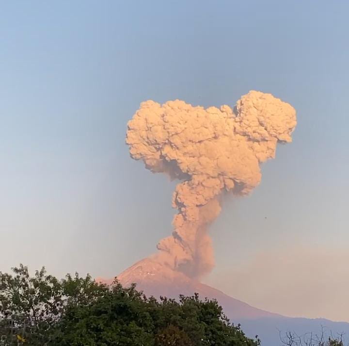 TNoticiasMexic1's tweet image. #ULTIMAHORA🔴➡️ Se registró a las 18:25 horas de esta tarde, una #Exhalación MODERADA 🟡 del volcán #Popocatépetl. 🌋💨

• Se espera caída de ceniza en: #PUEBLA, #MORELOS, #GUERRERO. 📍

• 🚦 AMARILLO FASE 2. 🟡
