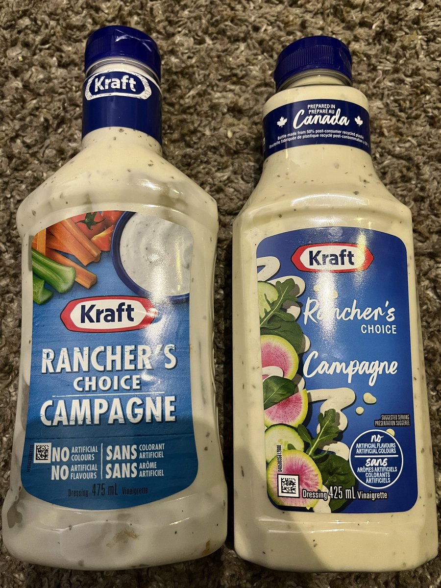 SRuddach's tweet photo. @kraftdressing shame…..joined the gouging did ya? Same dressing, smaller bottle, same exact price! https://t.co/4Ww8woXbtc