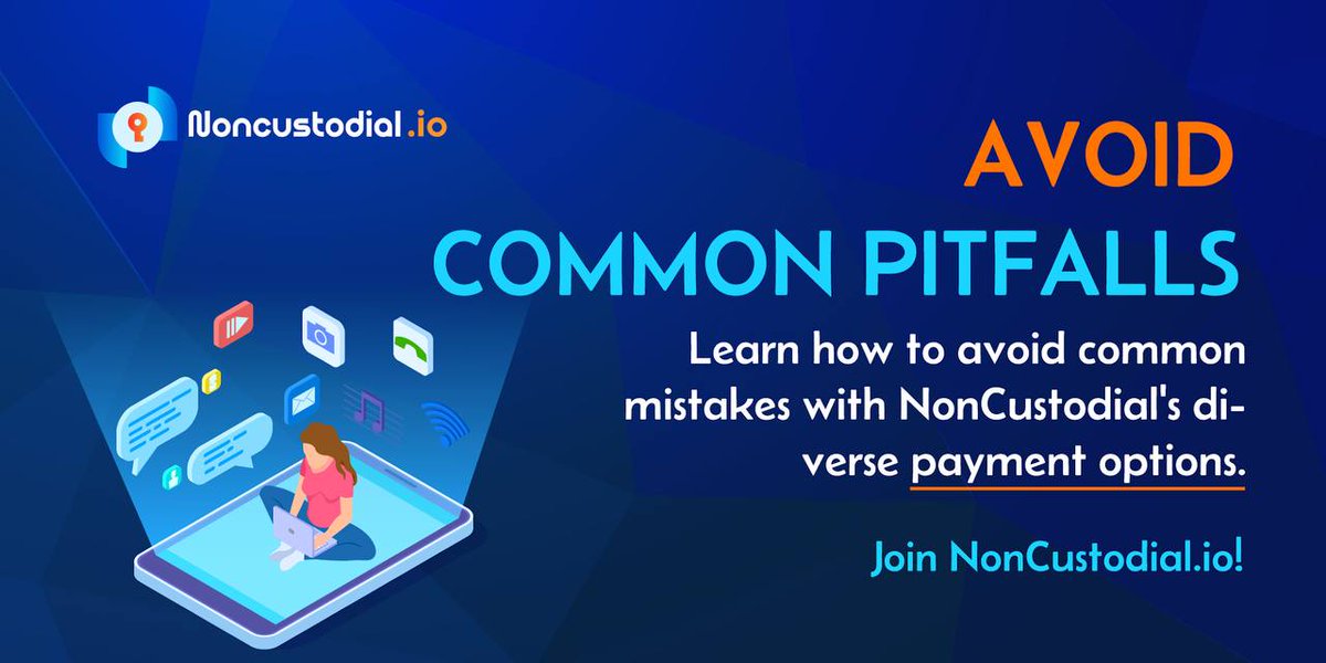 With NonCustodial’s diverse payment options trade with confidence 💼 💡 NonCustodial offers the guidance you need to sidestep common trading missteps ✅ Learn, adapt, and succeed in your crypto journey 🚀 Trade without worries❗️ #P2P #DecentralizedFinance #InnovateTrade