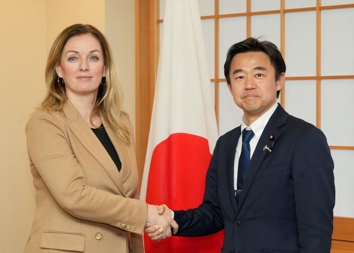 Honored to meet with H.E. Yasushi Hosaka, Parliamentary Vice-Minister for Foreign Affairs. @UNDP remains committed to advancing our strong partnership in Ukraine and Central Asia. 
#humansecurity #human dignity #WPS
@MofaJapan_en