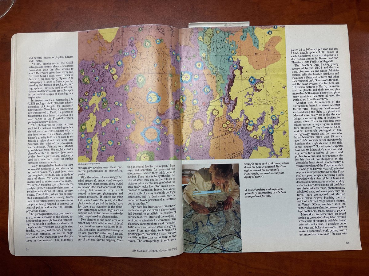 I went to a Navy Surplus Store and found an old Air&amp;Space magazine. Here are a few of the best, most memorable pages from the 1987 edition 🧵(x/4):